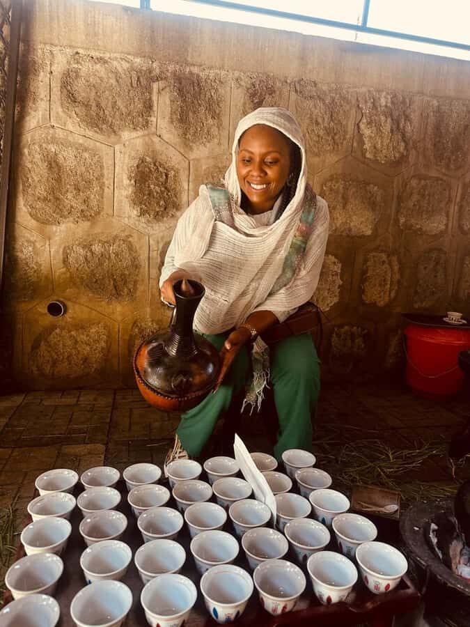 Ethiopia coffee cupping class/Ethiopian food injera making - Cupping like a local: what you actually learn with each sniff