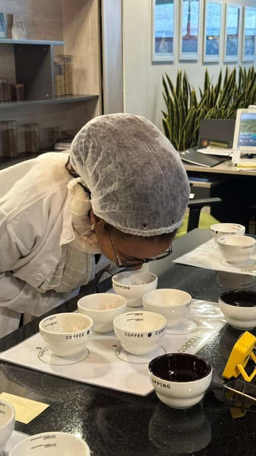 Ethiopia coffee cupping class/Ethiopian food injera making - Ethiopian coffee cupping in Addis: why it feels different